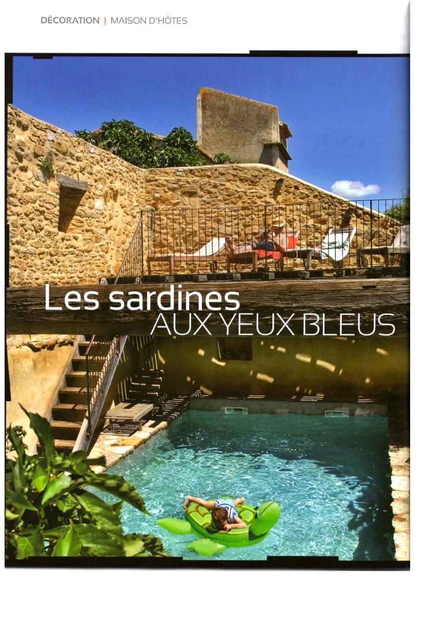 Les Sardines Aux Yeux Bleus Chambres D'Hotes Aigaliers Exteriör bild